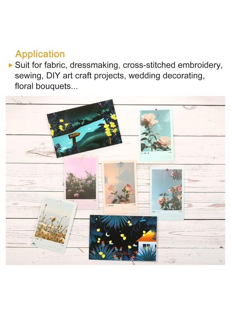 Star Beja Premium Decorative Sewing Pins – 24-Piece Corsage & Craft Pins Set for DIY, Quilting, Embellishments & Dressmaking – Strong Steel Shaft with Pearl Heads White Color - Image 3